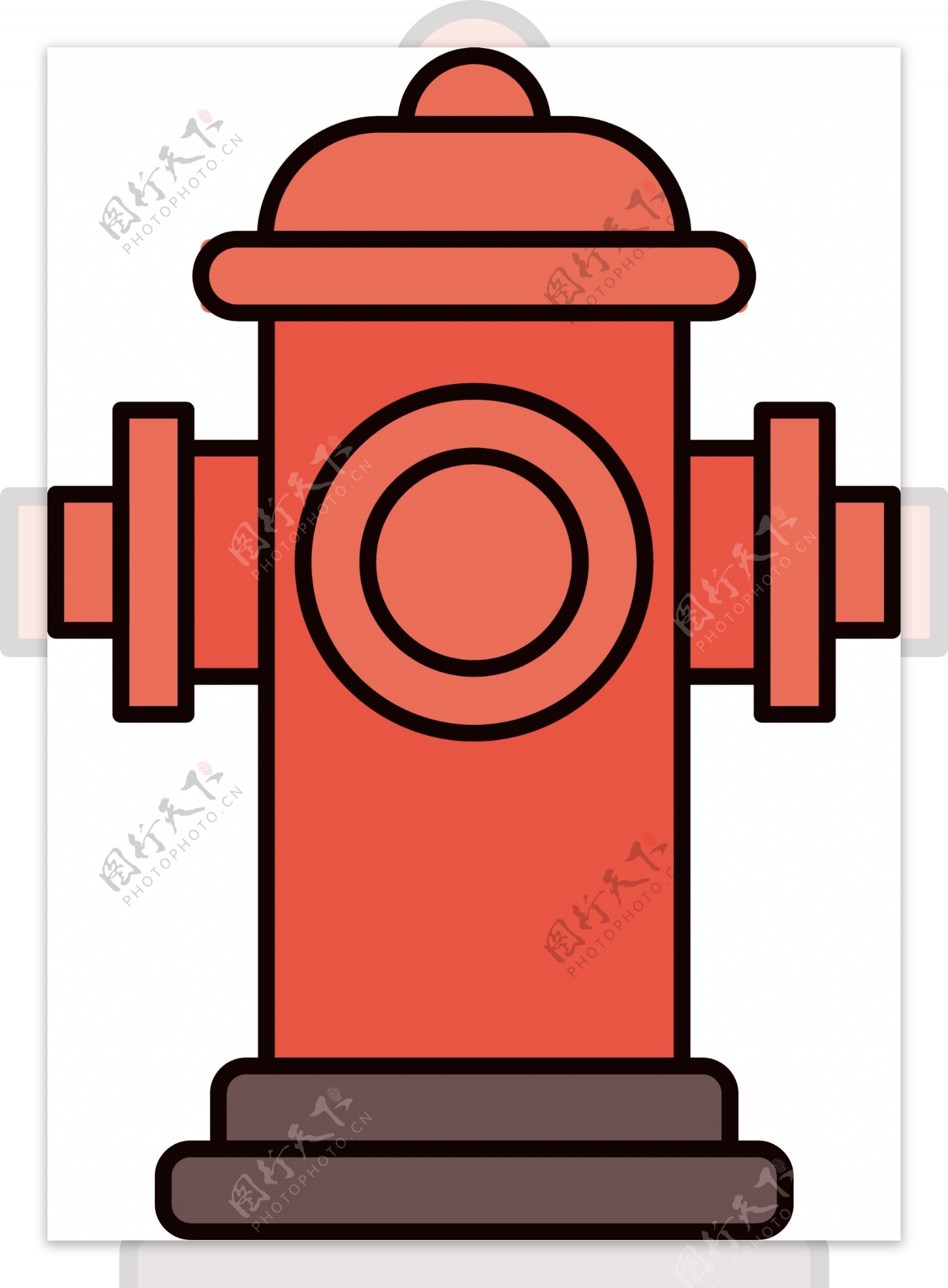 卡通消防栓图标