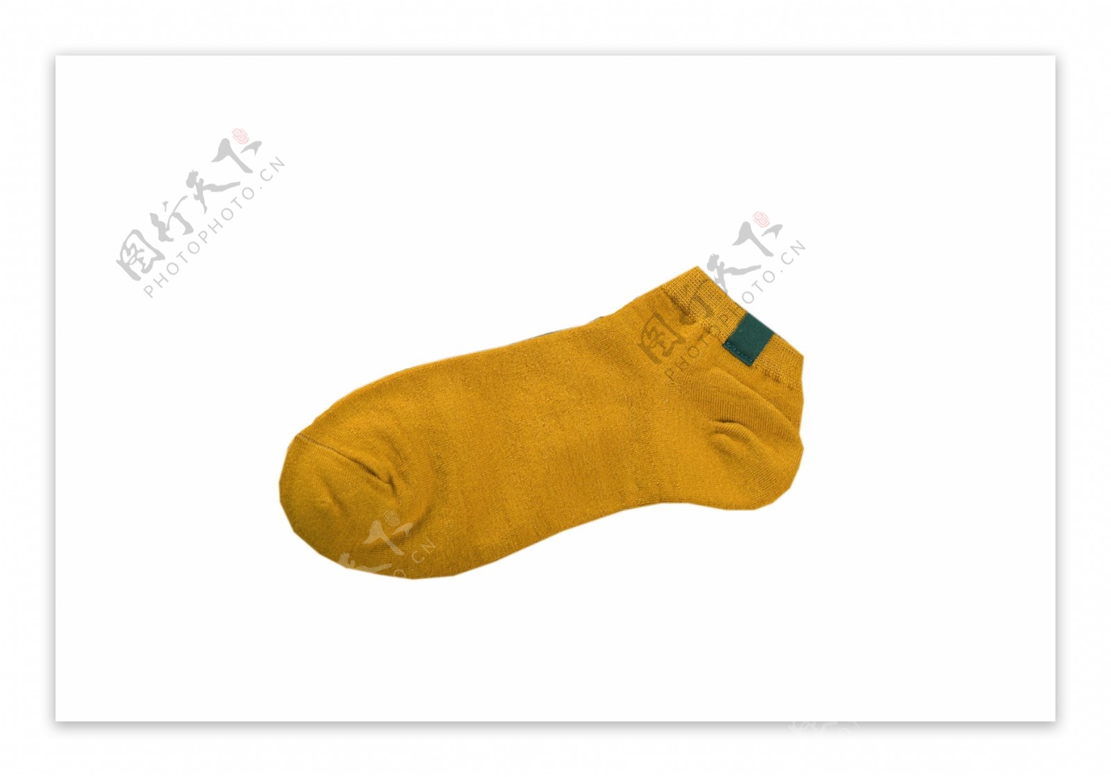 黄色袜子矮桩时尚