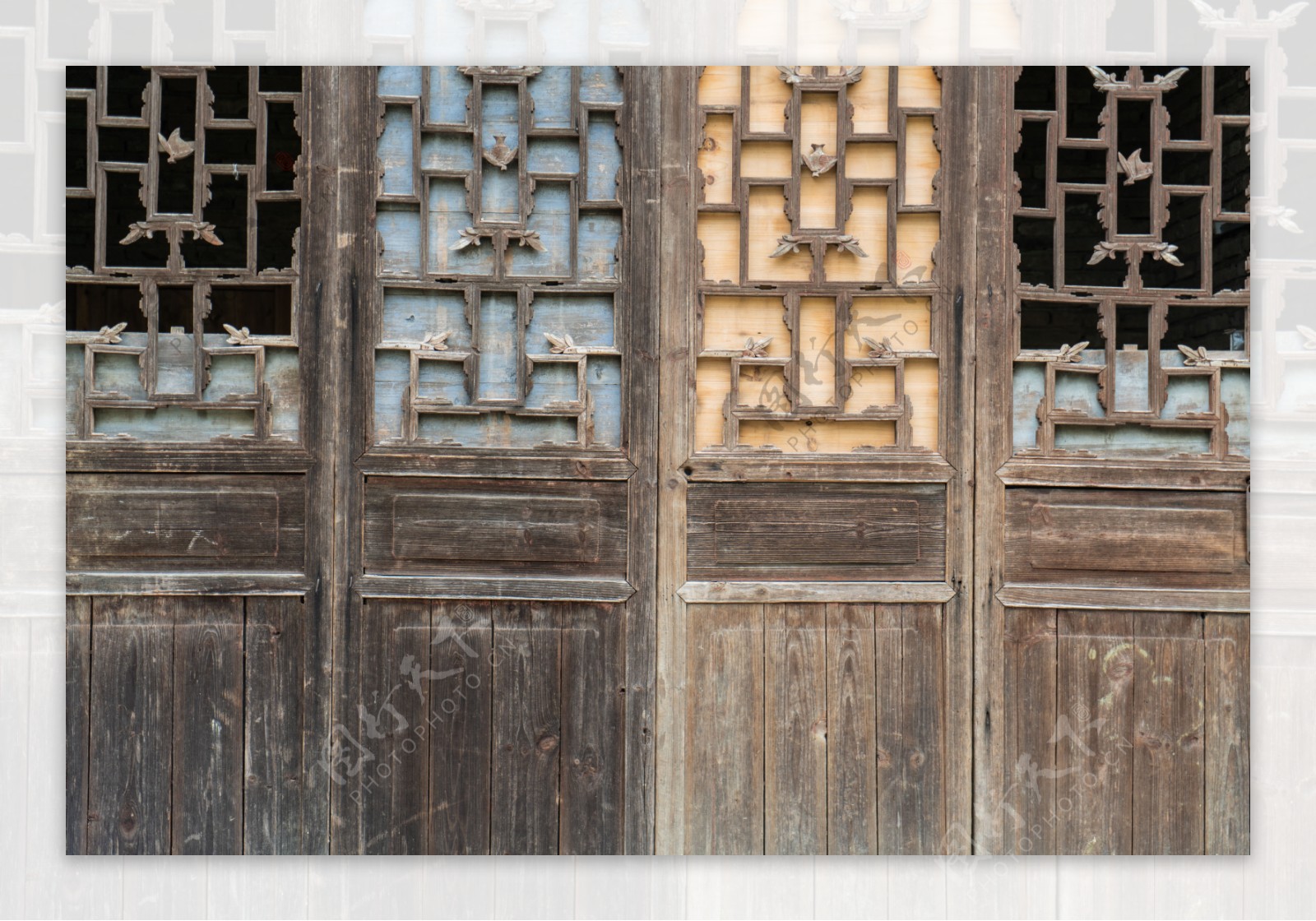 中国风木质门复古