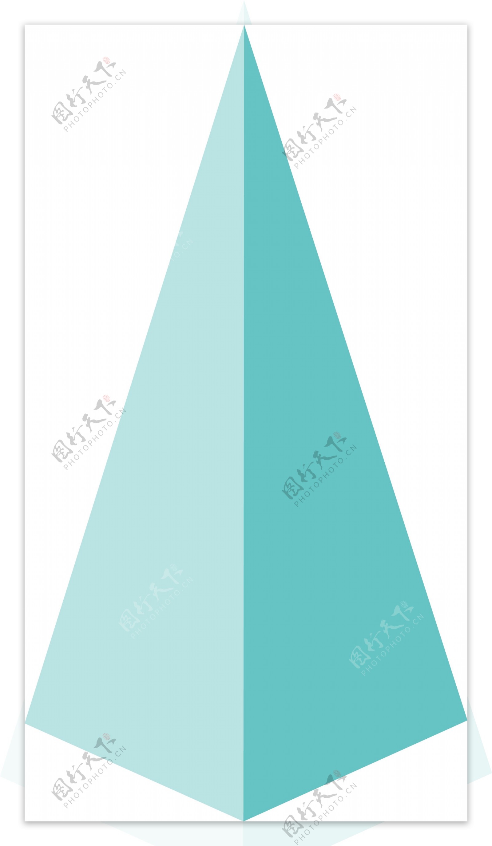 蓝色小山三角形