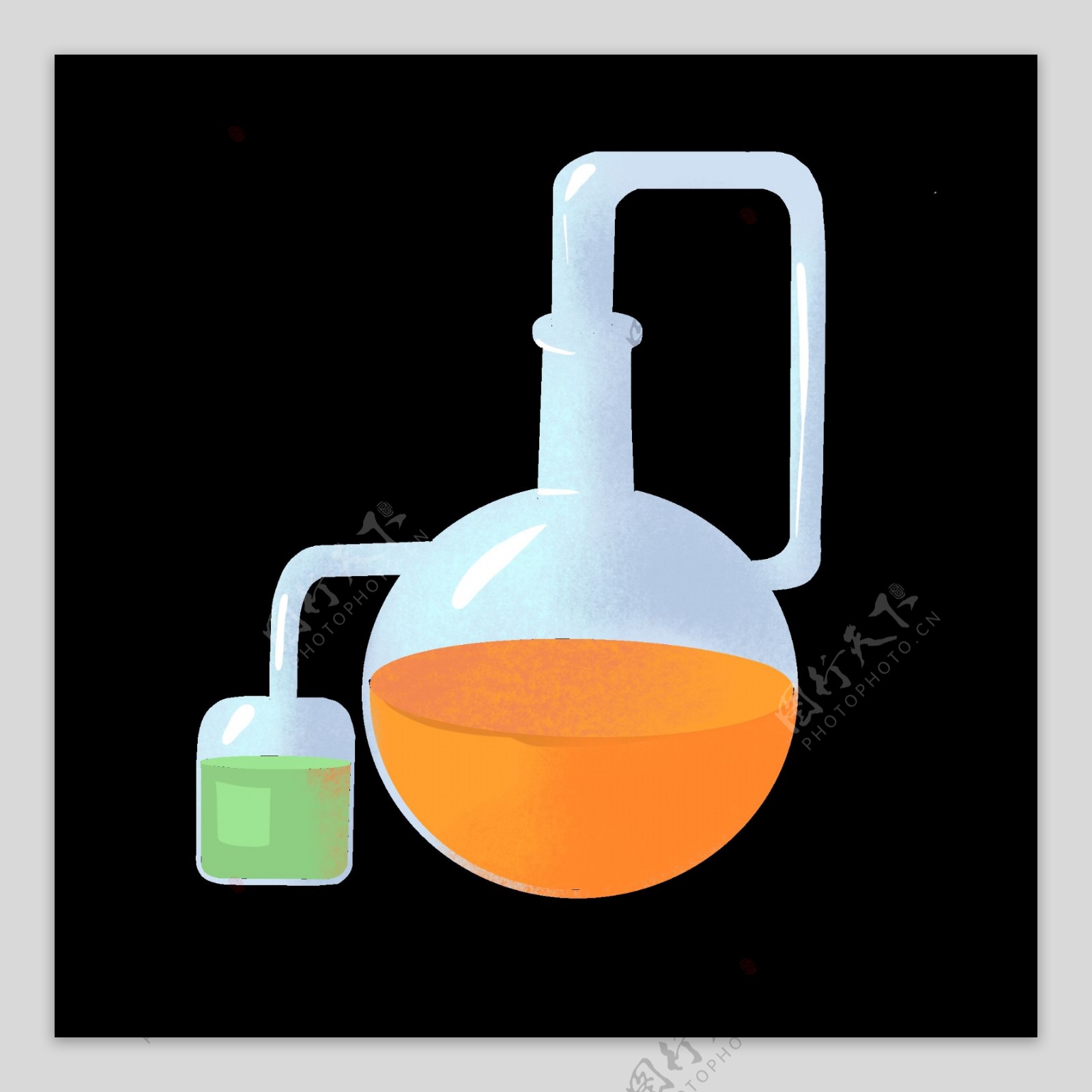 化学仪器器皿插画