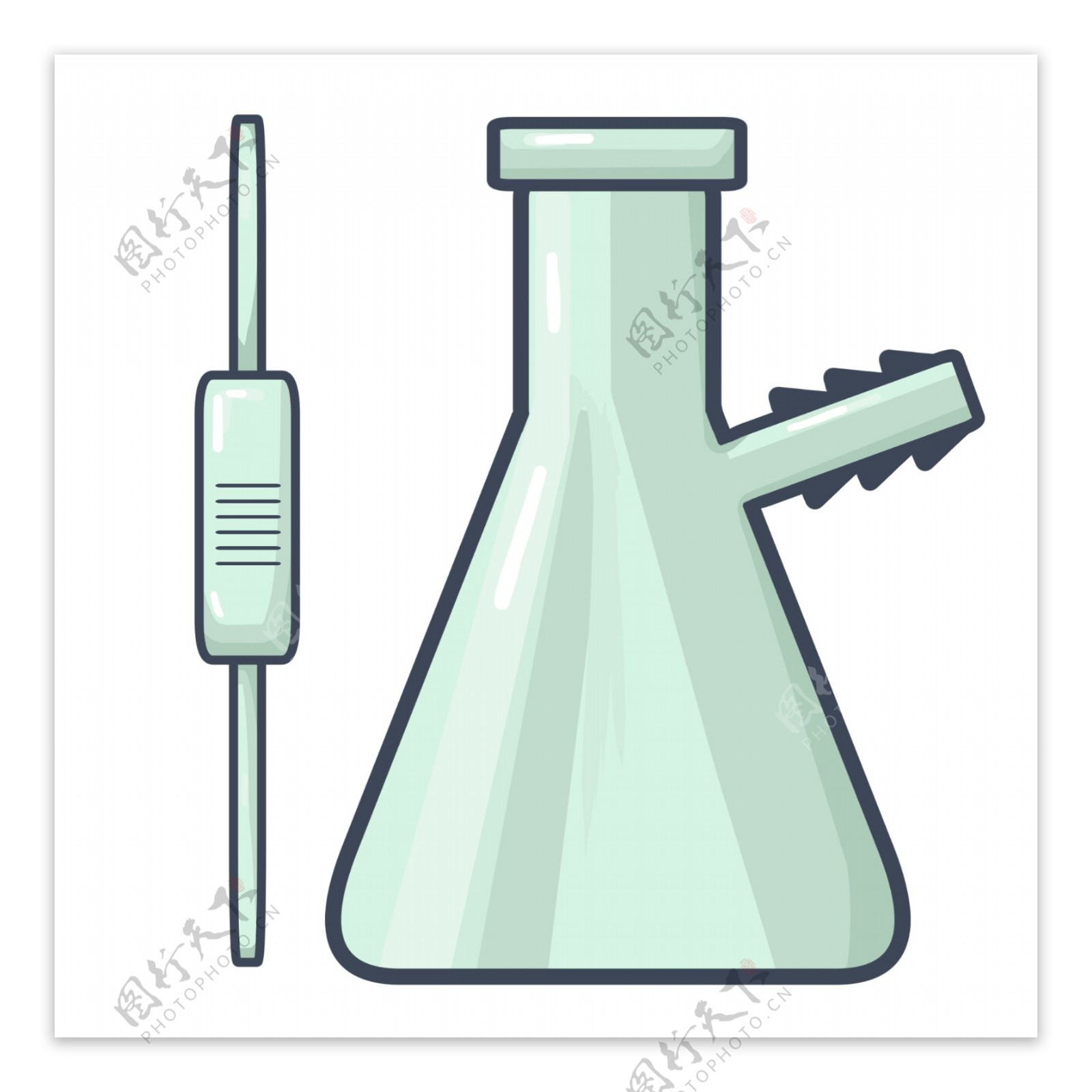 化学实验器材插画