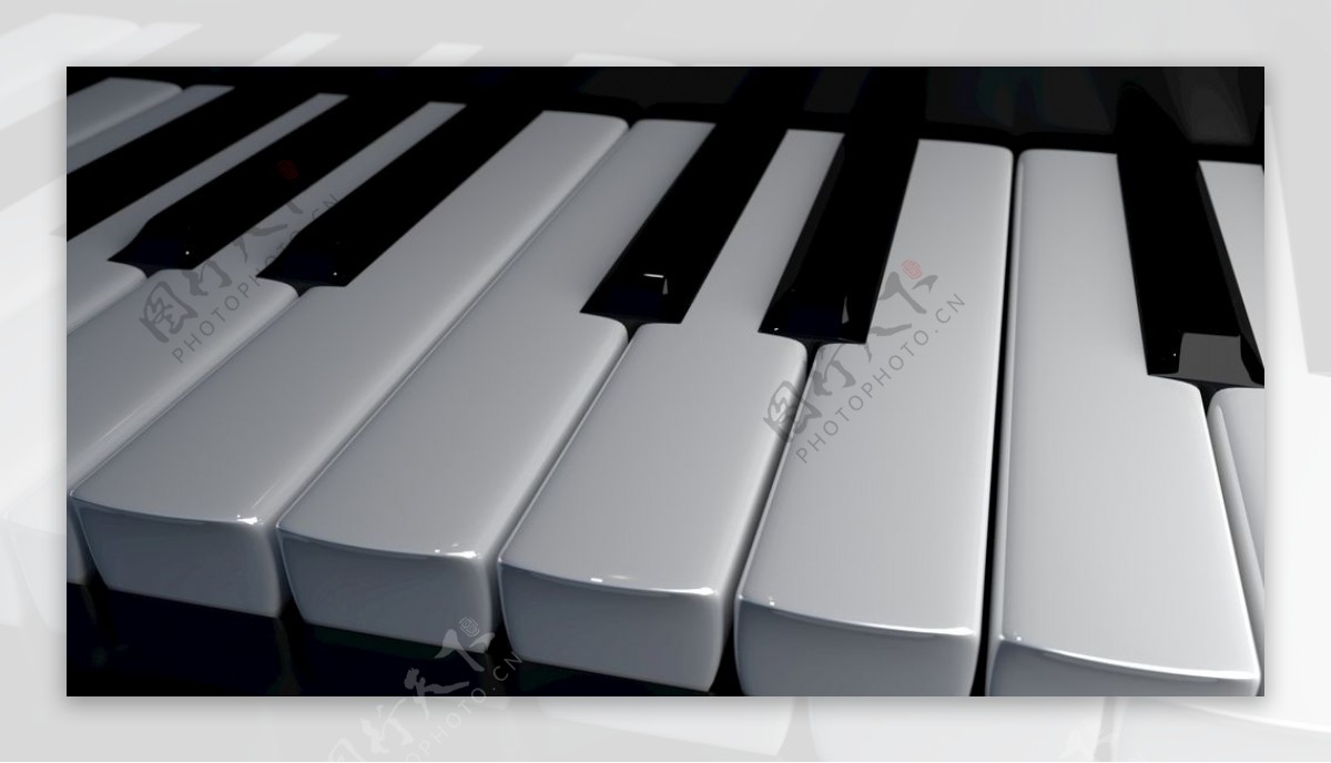 钢琴钢琴键古典音乐白色的