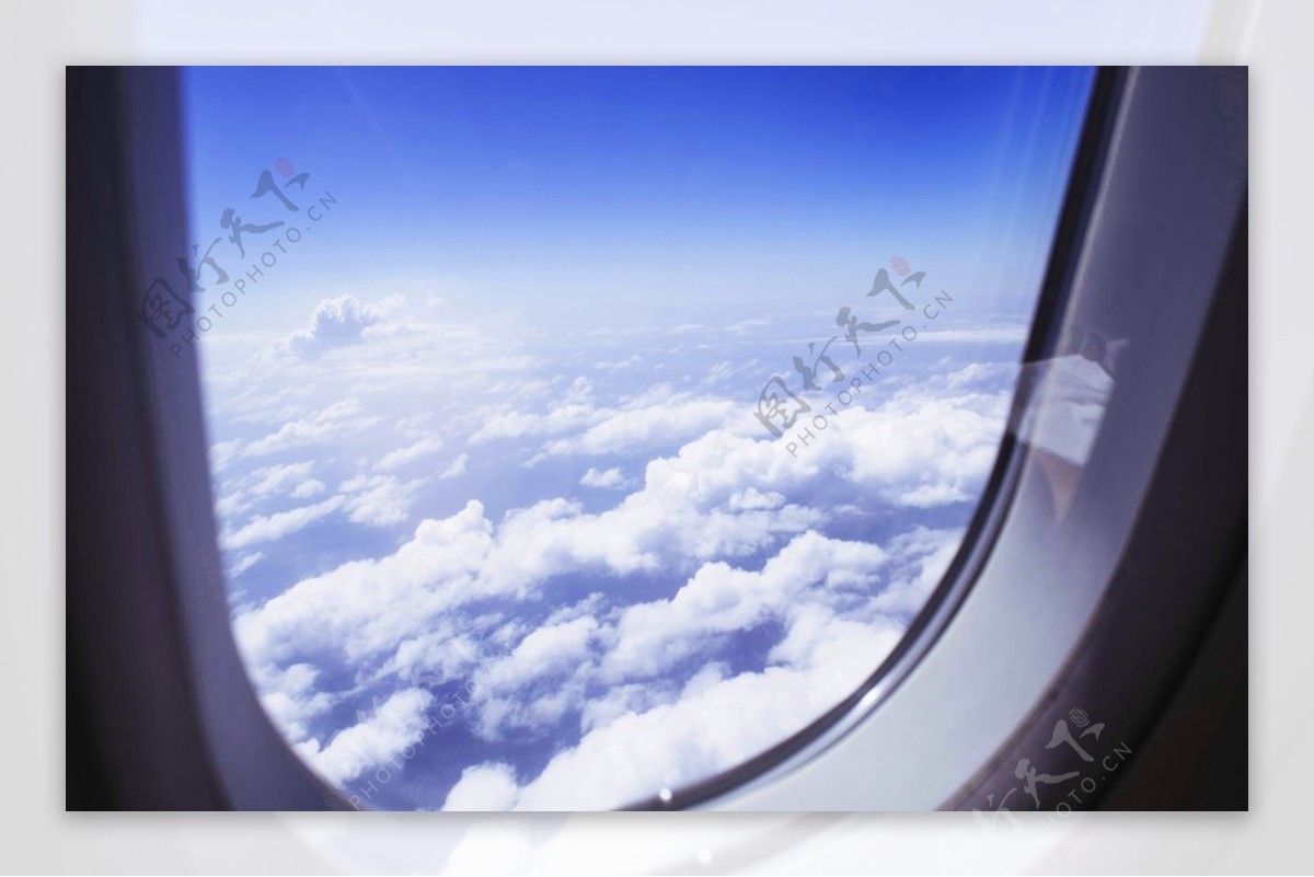 飞机窗口风景