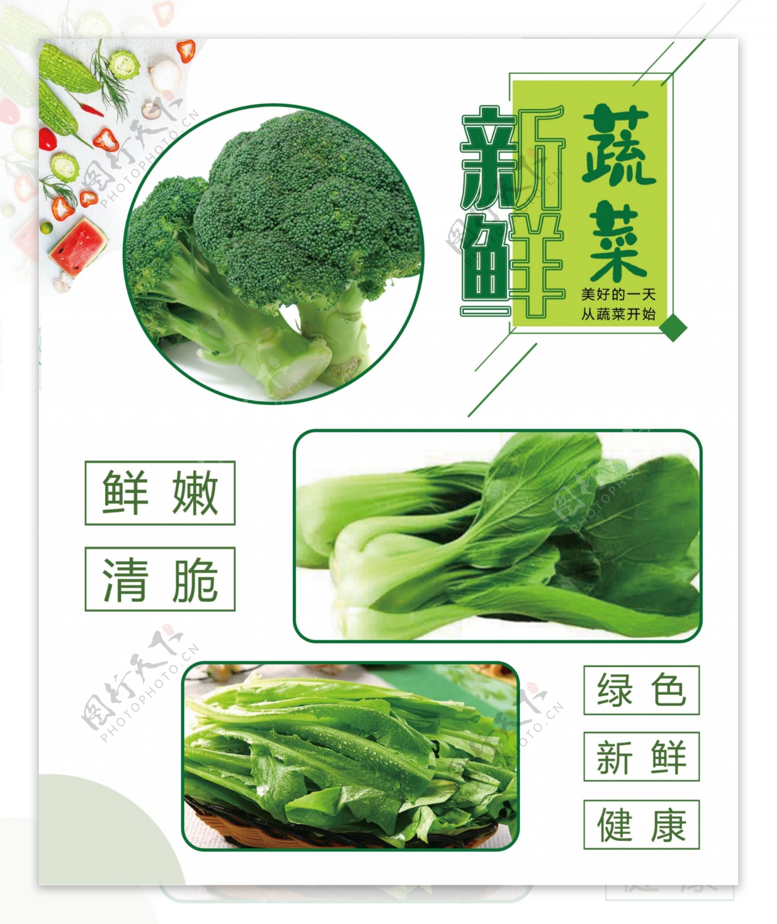 新鲜蔬菜无添加剂绿色健康