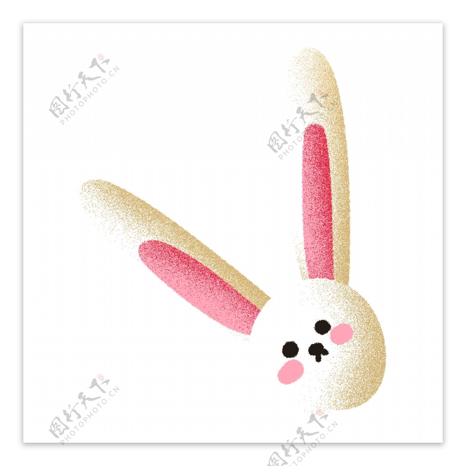 可爱动物兔子装饰素材