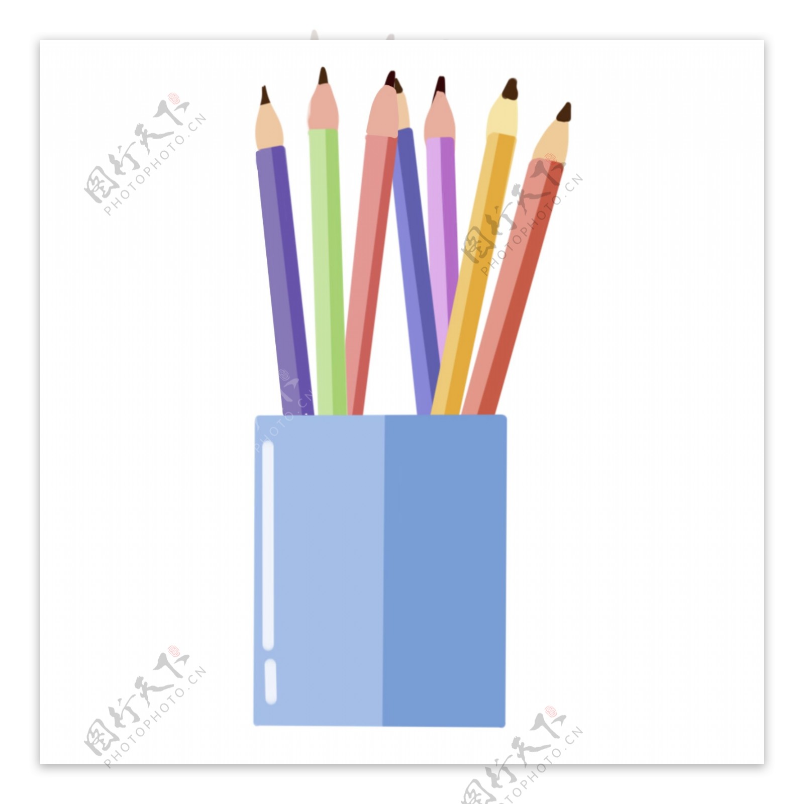 彩色铅笔盒笔筒