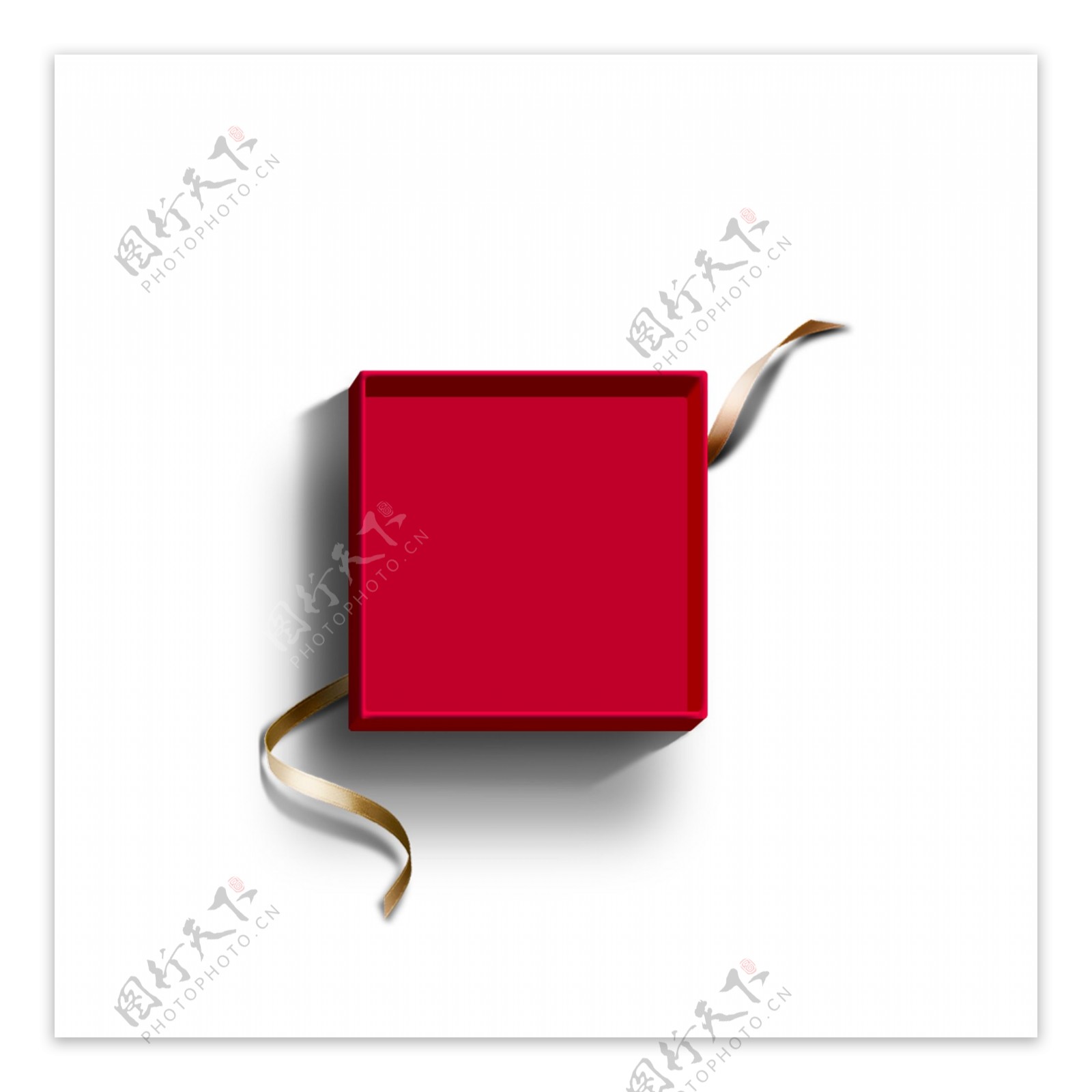 红色的礼盒免抠图