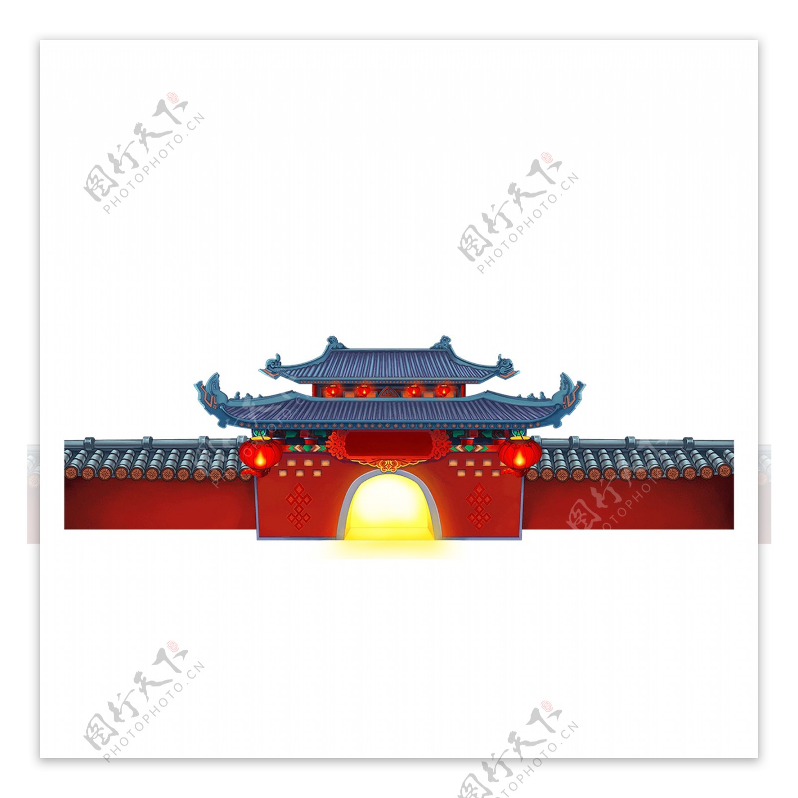 中国传统建筑楼墙