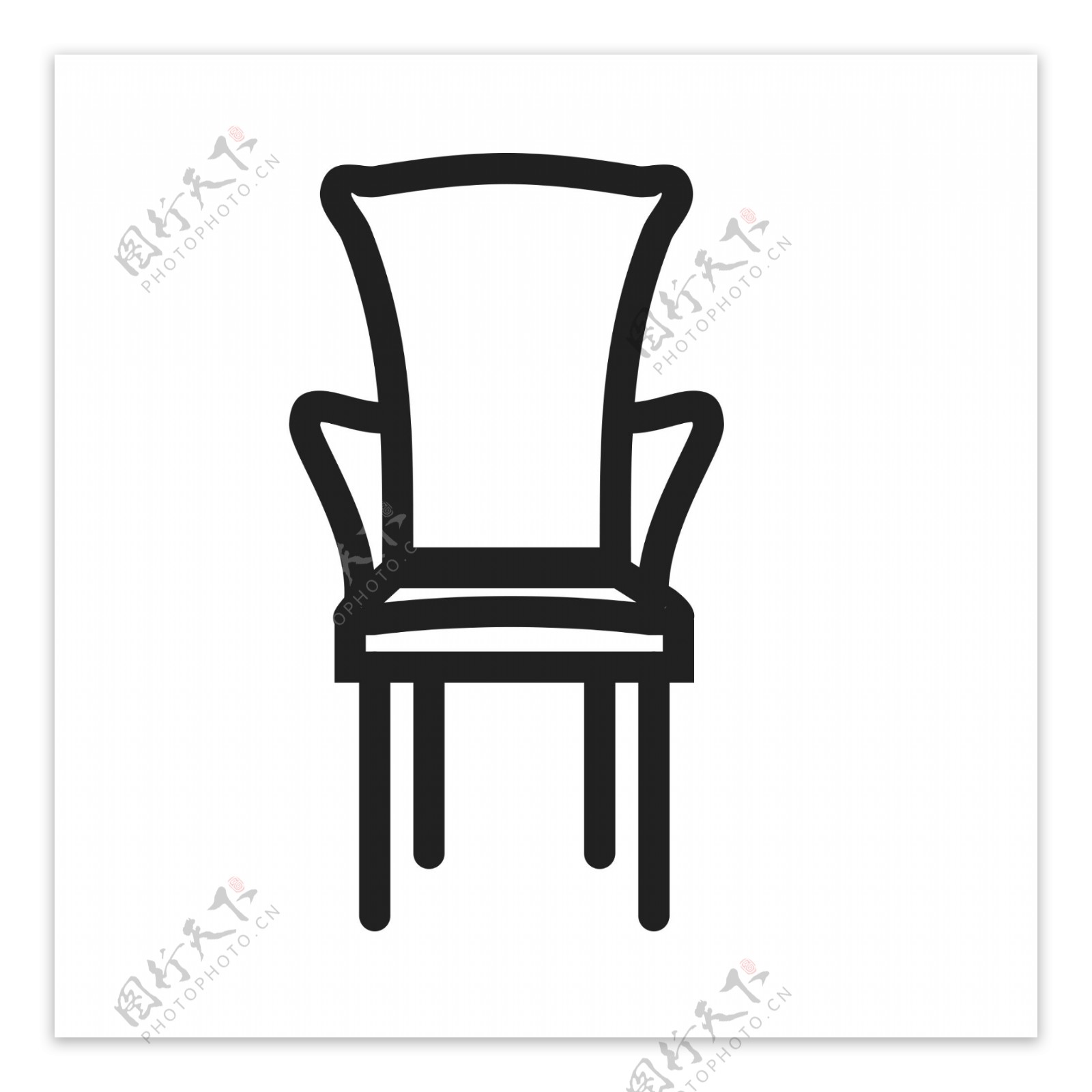 扁平化椅子