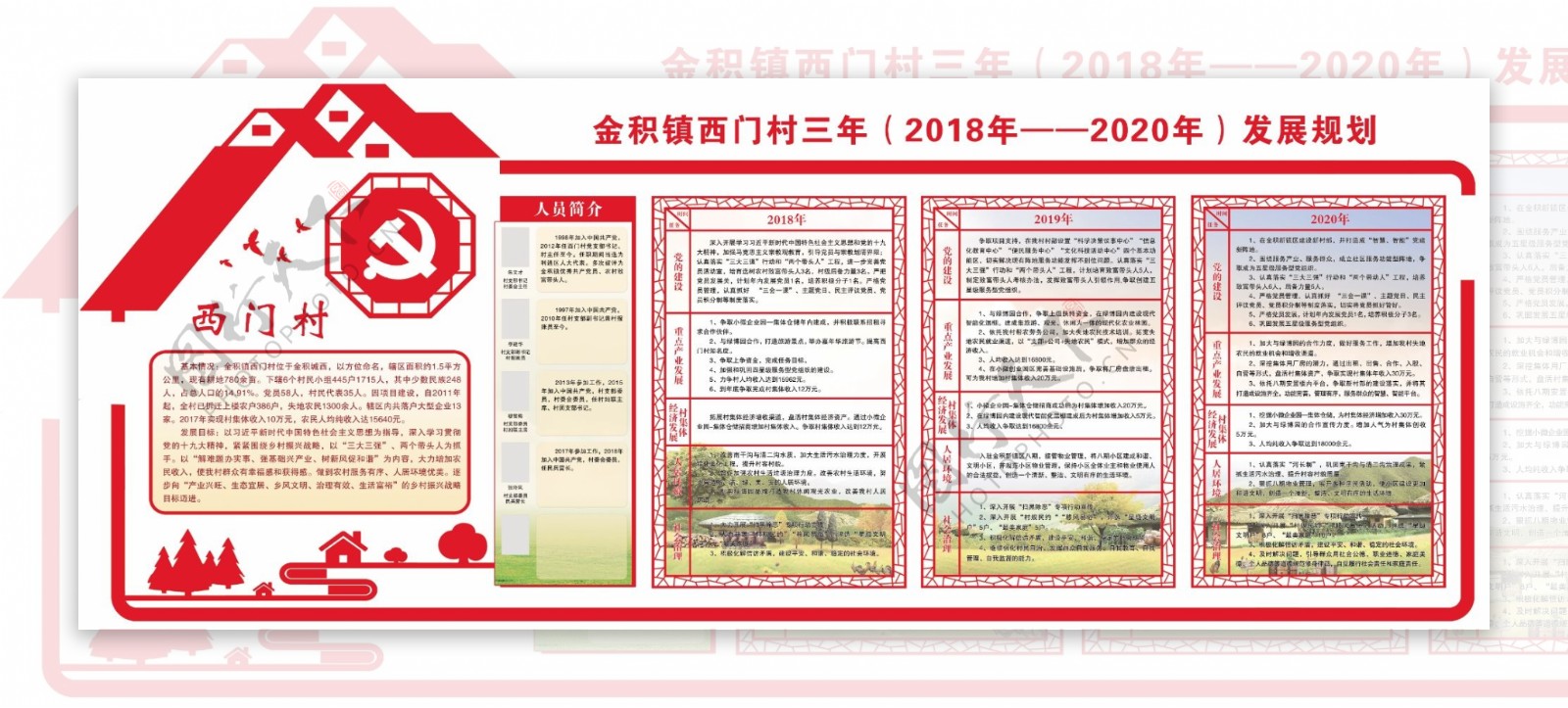 村支部文化党建三年规划