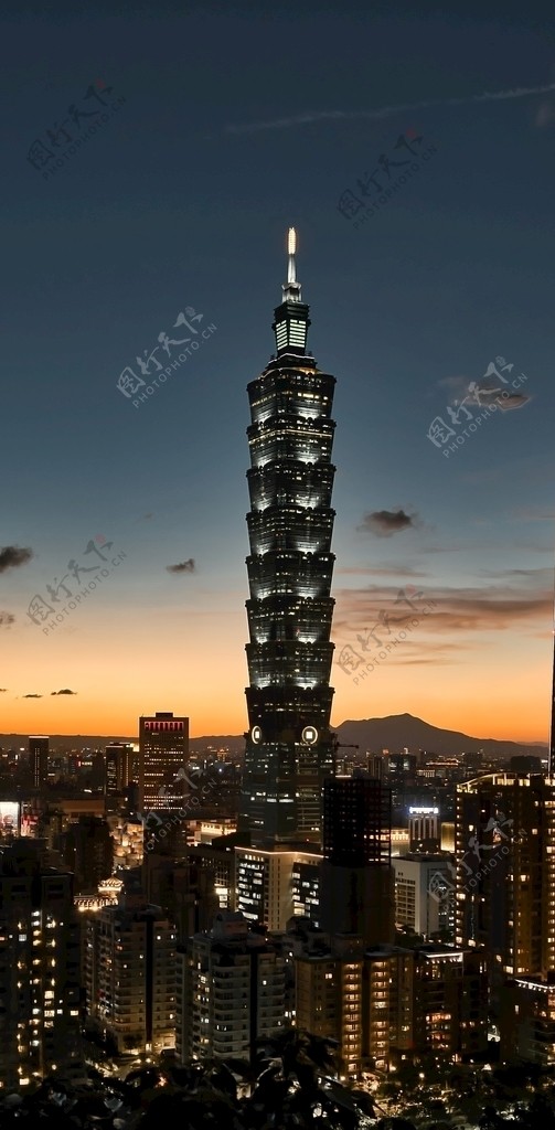 台北101大楼夜景