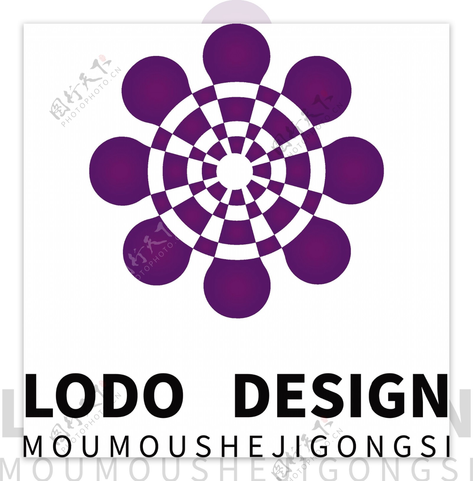 原创多媒体紫色logo