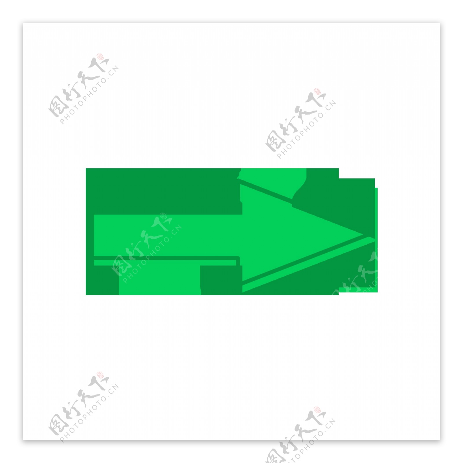 绿色meb风格直行箭头指示gif动态图