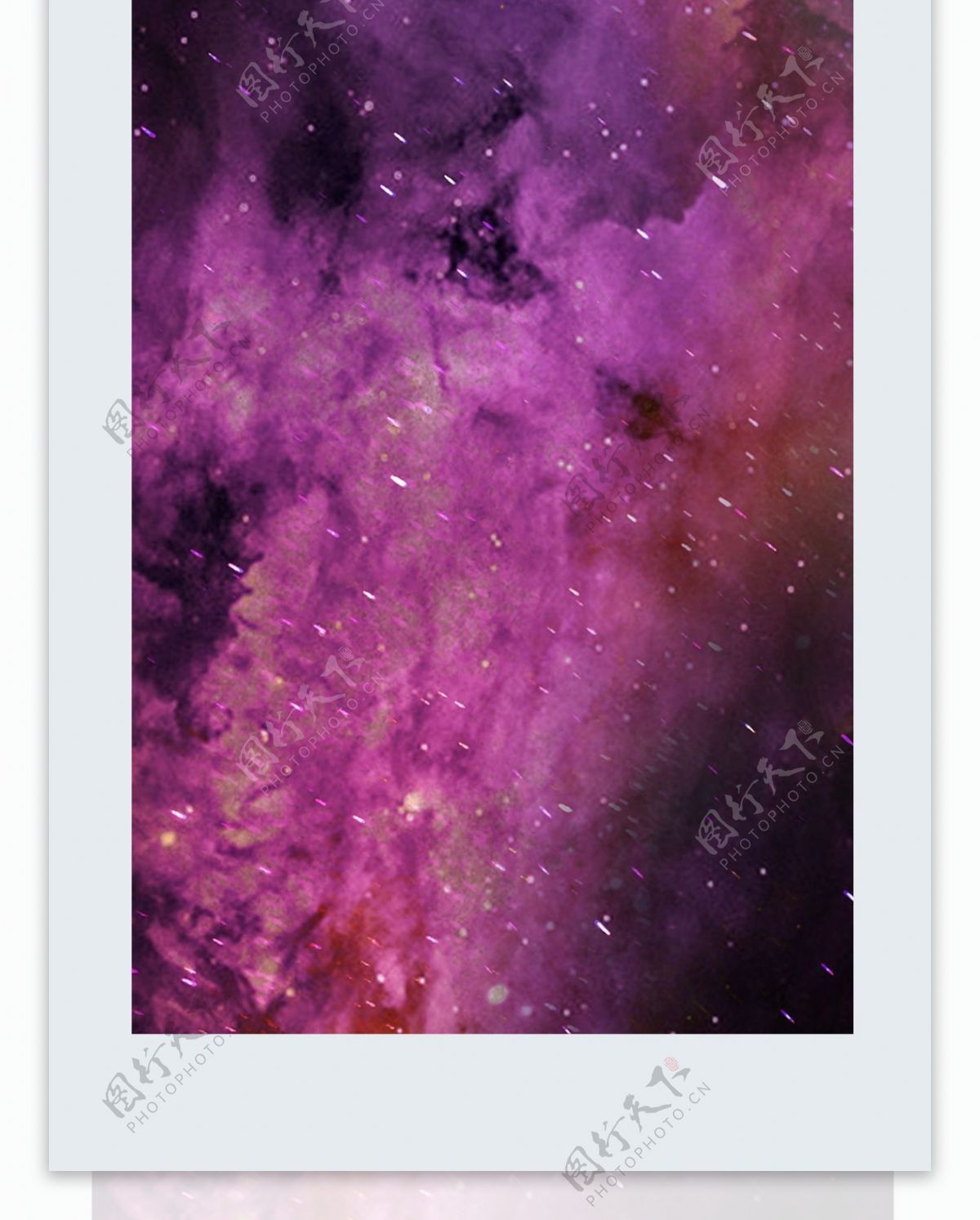 原创暗色系枯竭的星空大地紫色幽冥手机壳