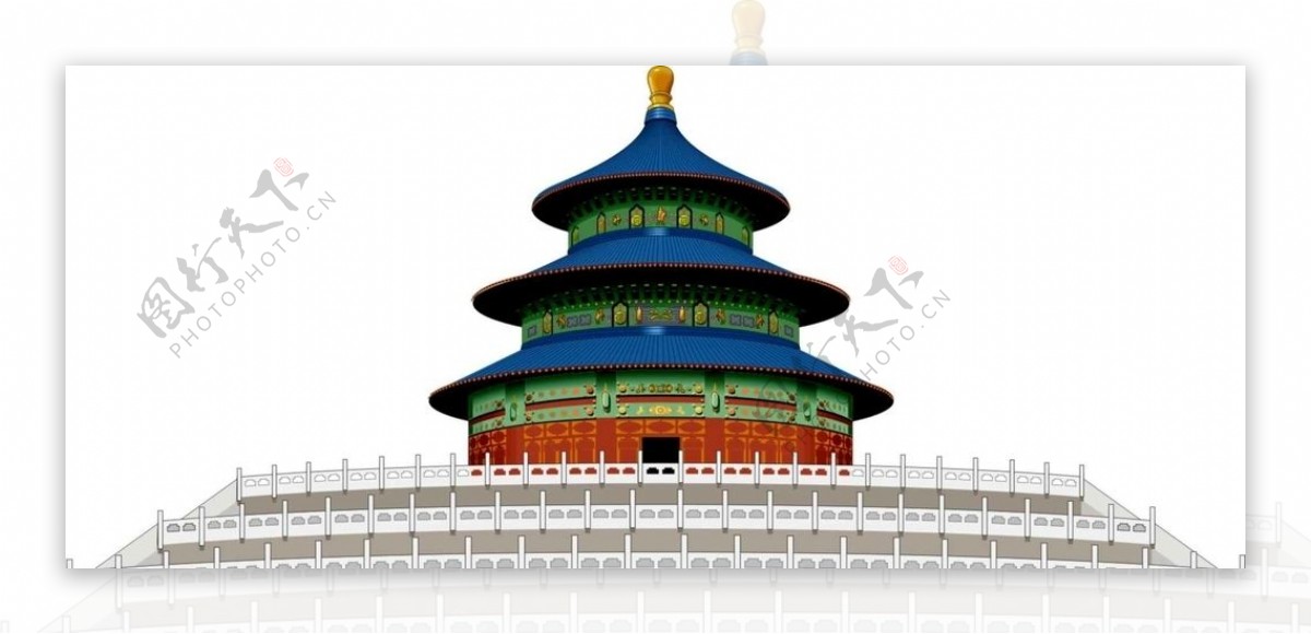 北京天坛故宫建筑设计素材