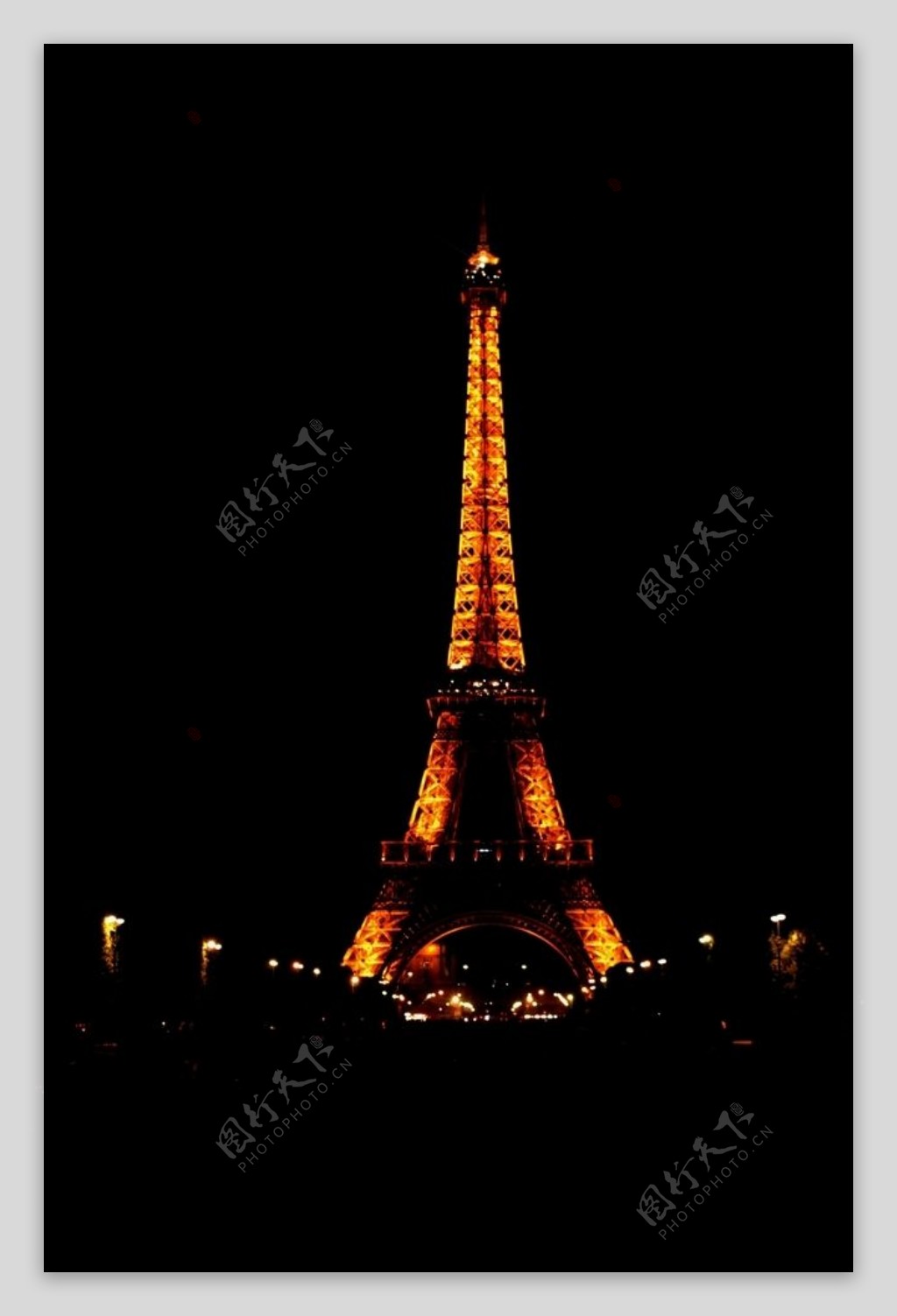 巴黎铁塔夜景