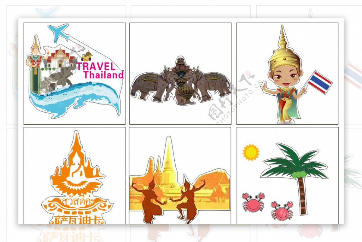 泰国旅游泰国元素