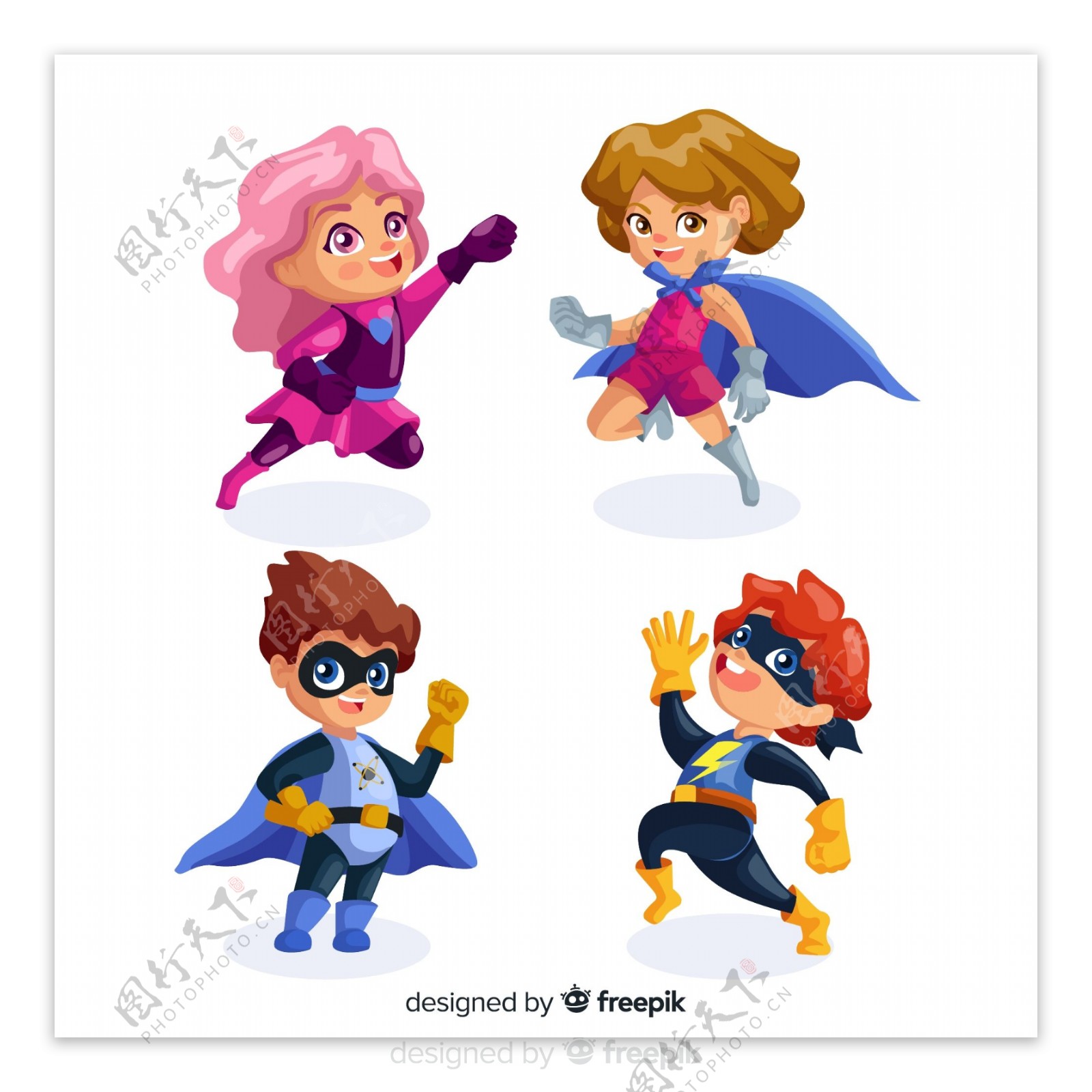 4款卡通超级英雄儿童