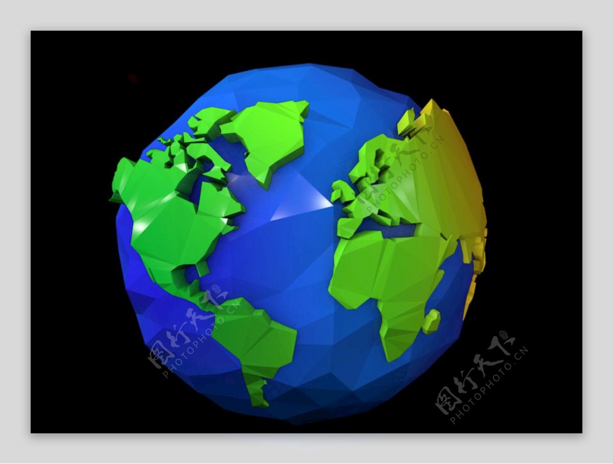 C4D地球模型