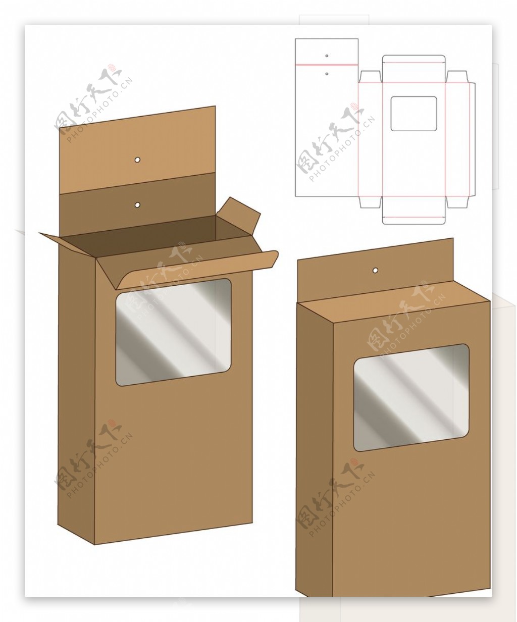 纸质包装盒刀模设计图