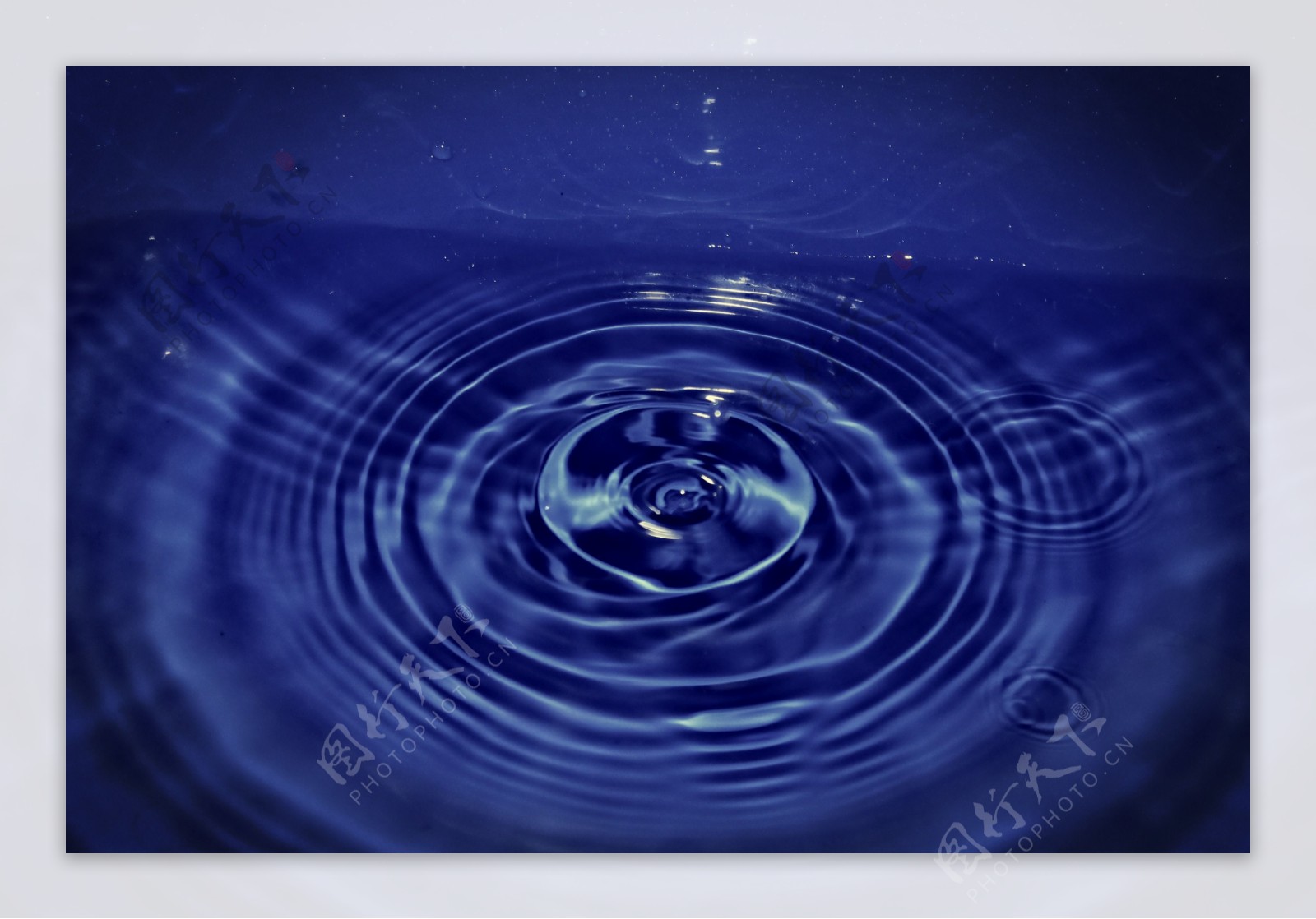 水滴水纹摄影美图