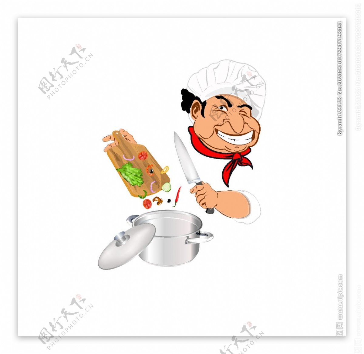 卡通厨师素材设计