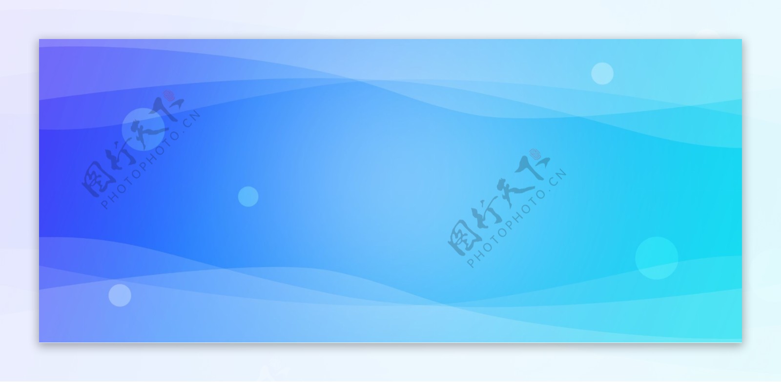 蓝色科技banner背景素材