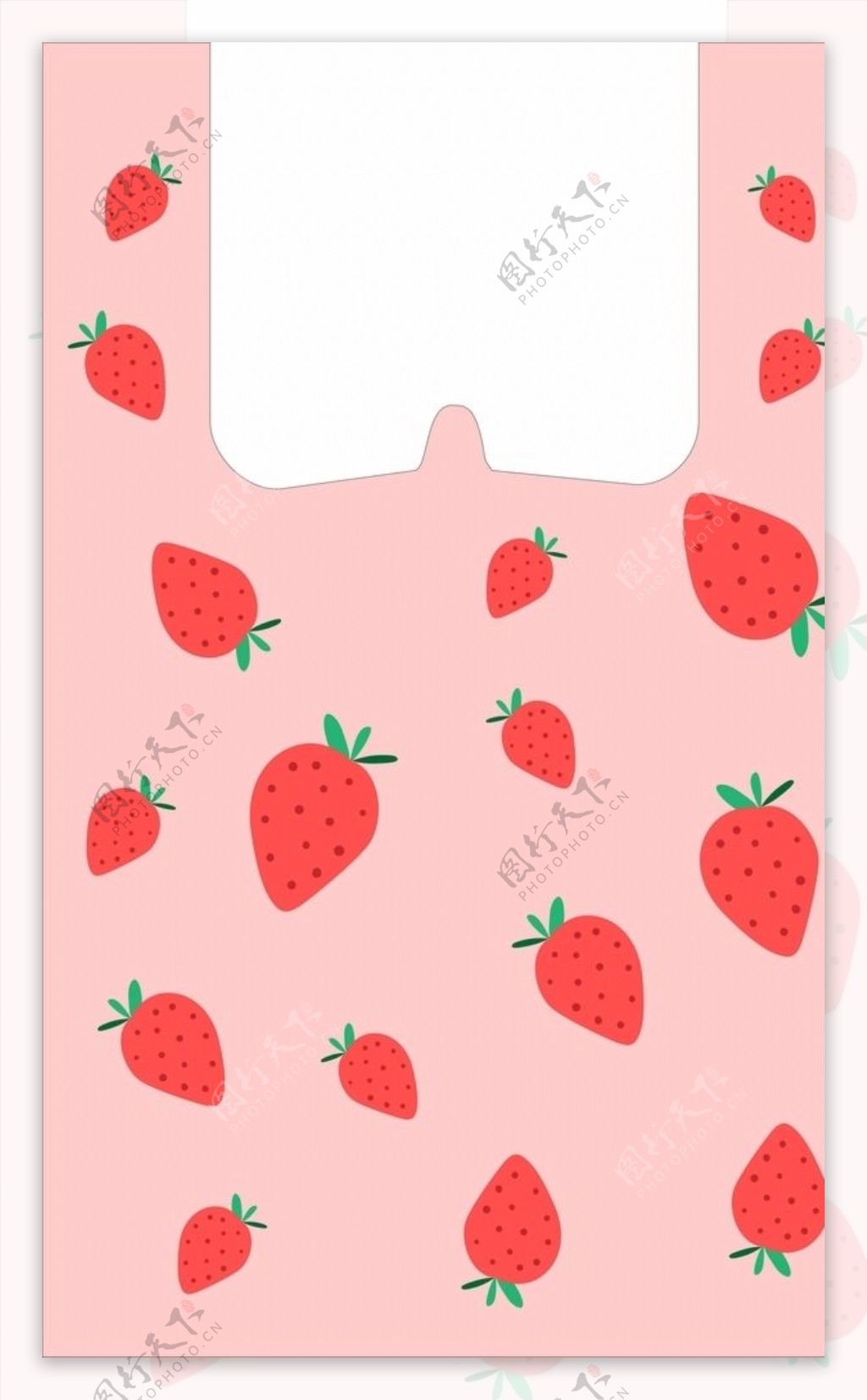 草莓广告袋水果袋
