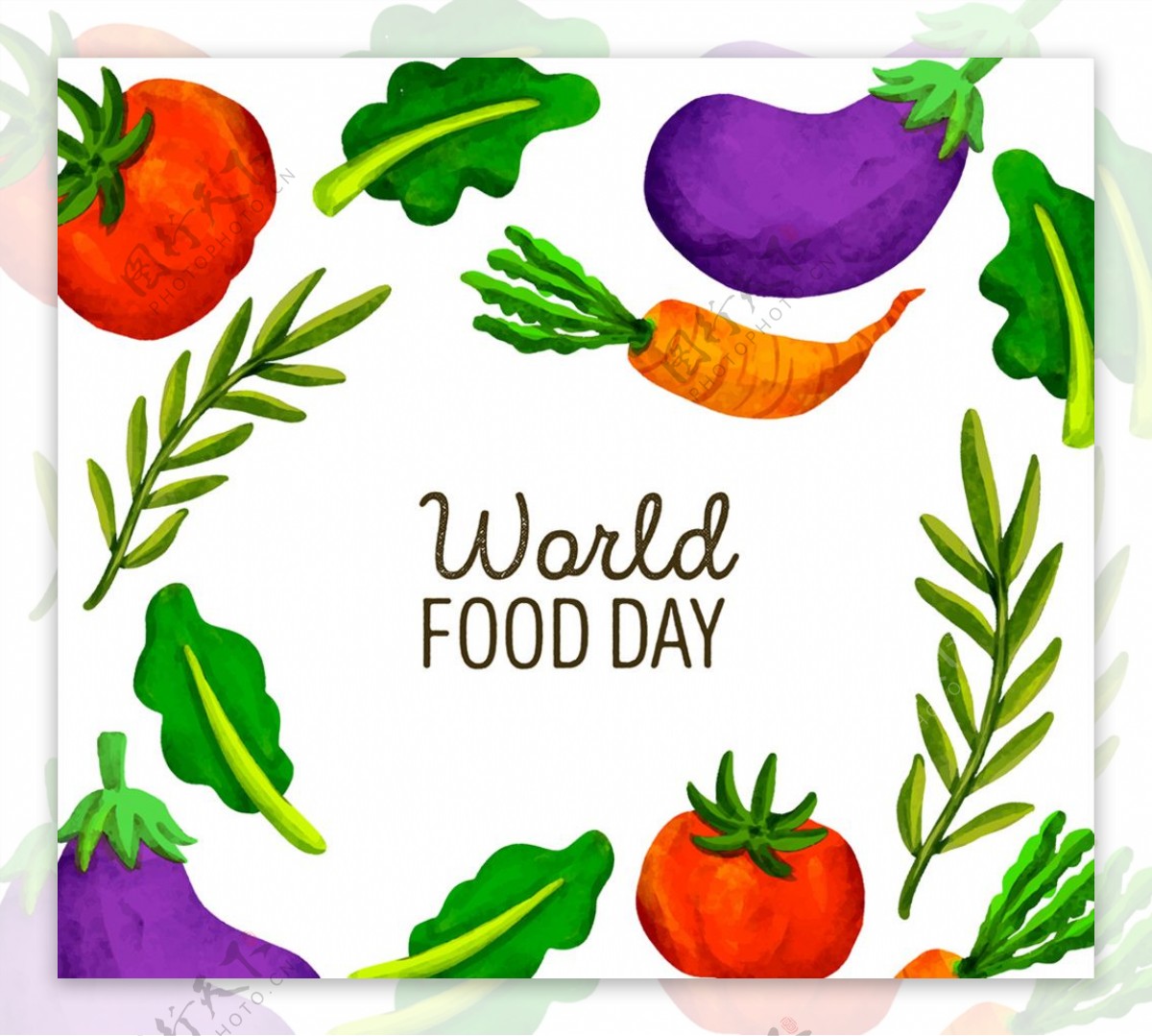 彩绘蔬菜世界粮食日