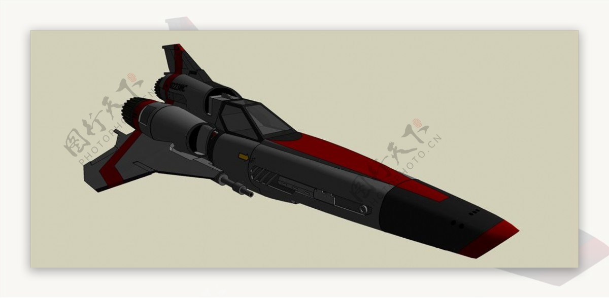小型攻击飞船模型