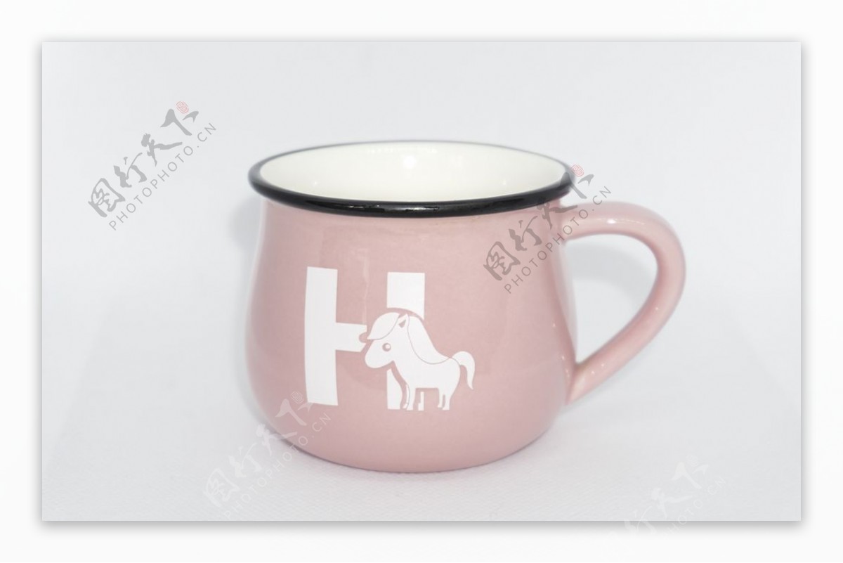 粉色小马图案水杯