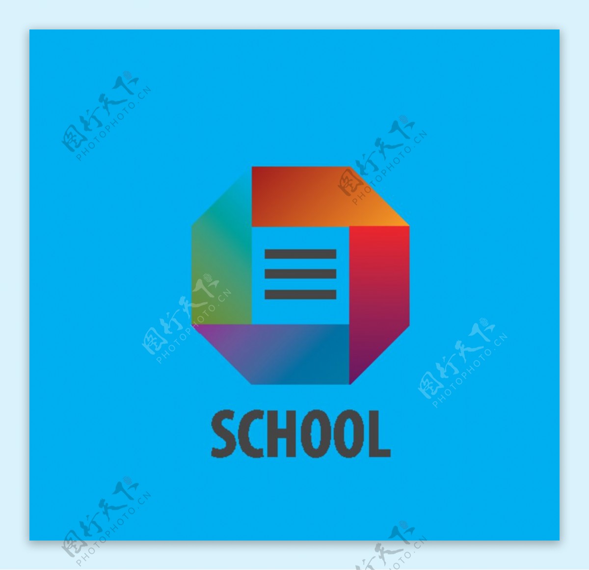 学校logo