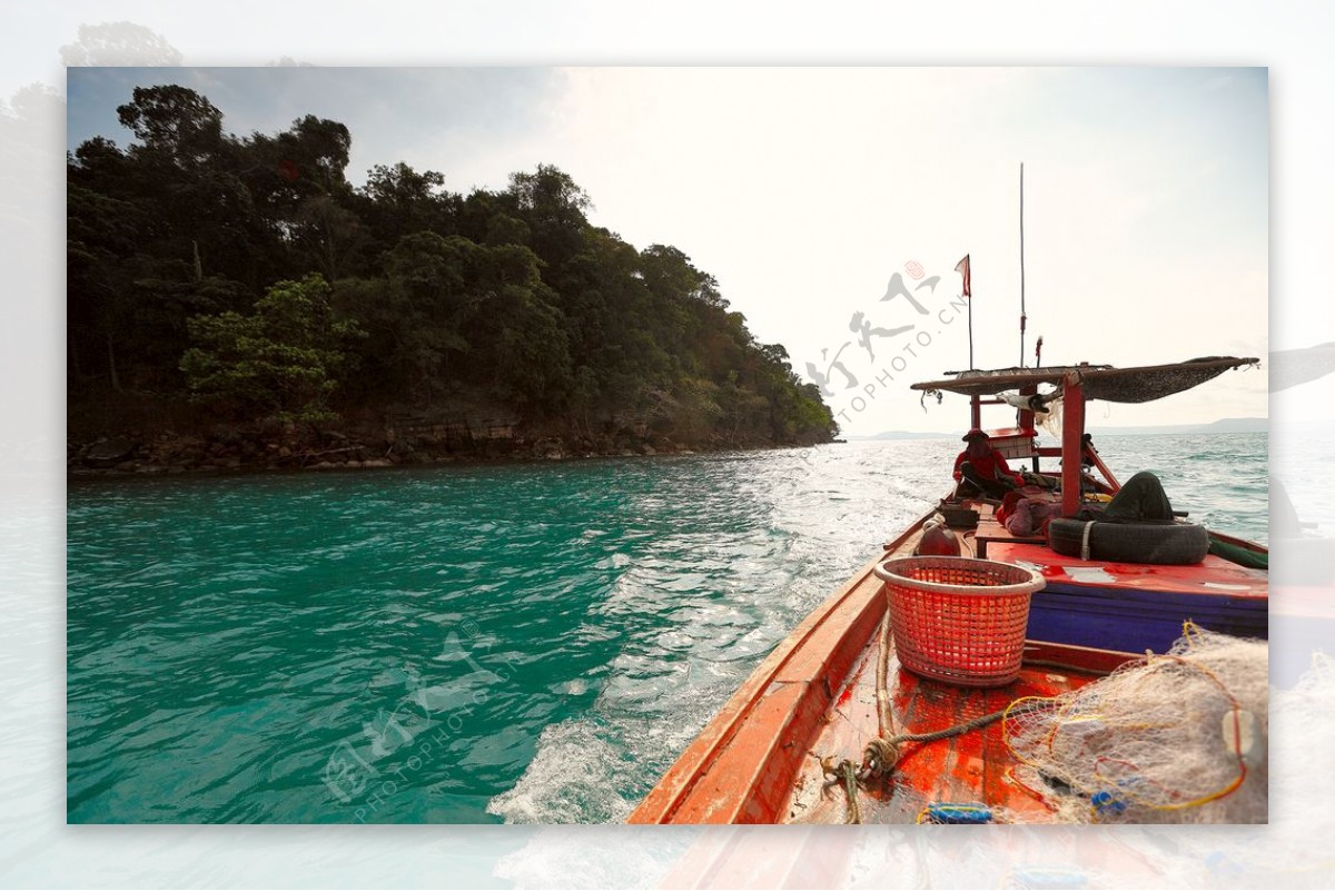 柬埔寨西哈努克静谧海