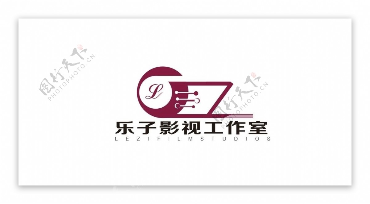 logo设计乐子影视logo