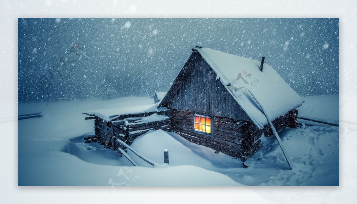 学屋雪景