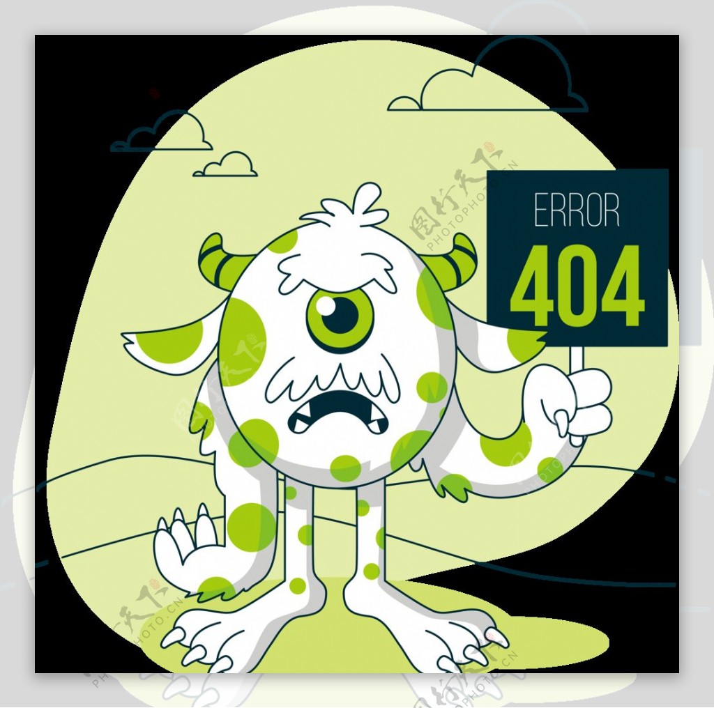 网络中断崩溃404创意海报
