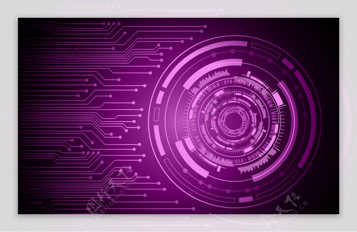 紫色科技背景