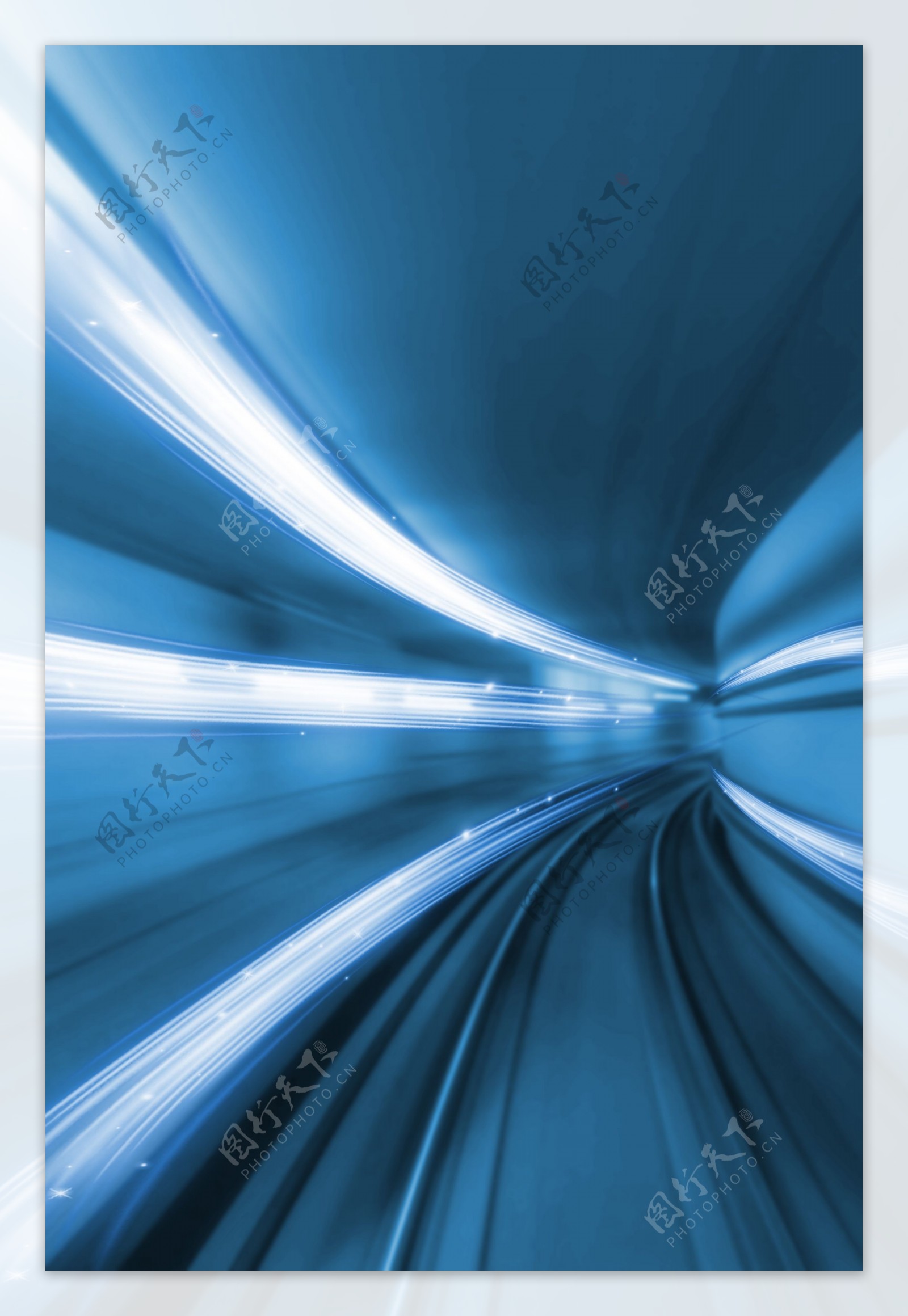隧道灯光线条动感通道背景素材
