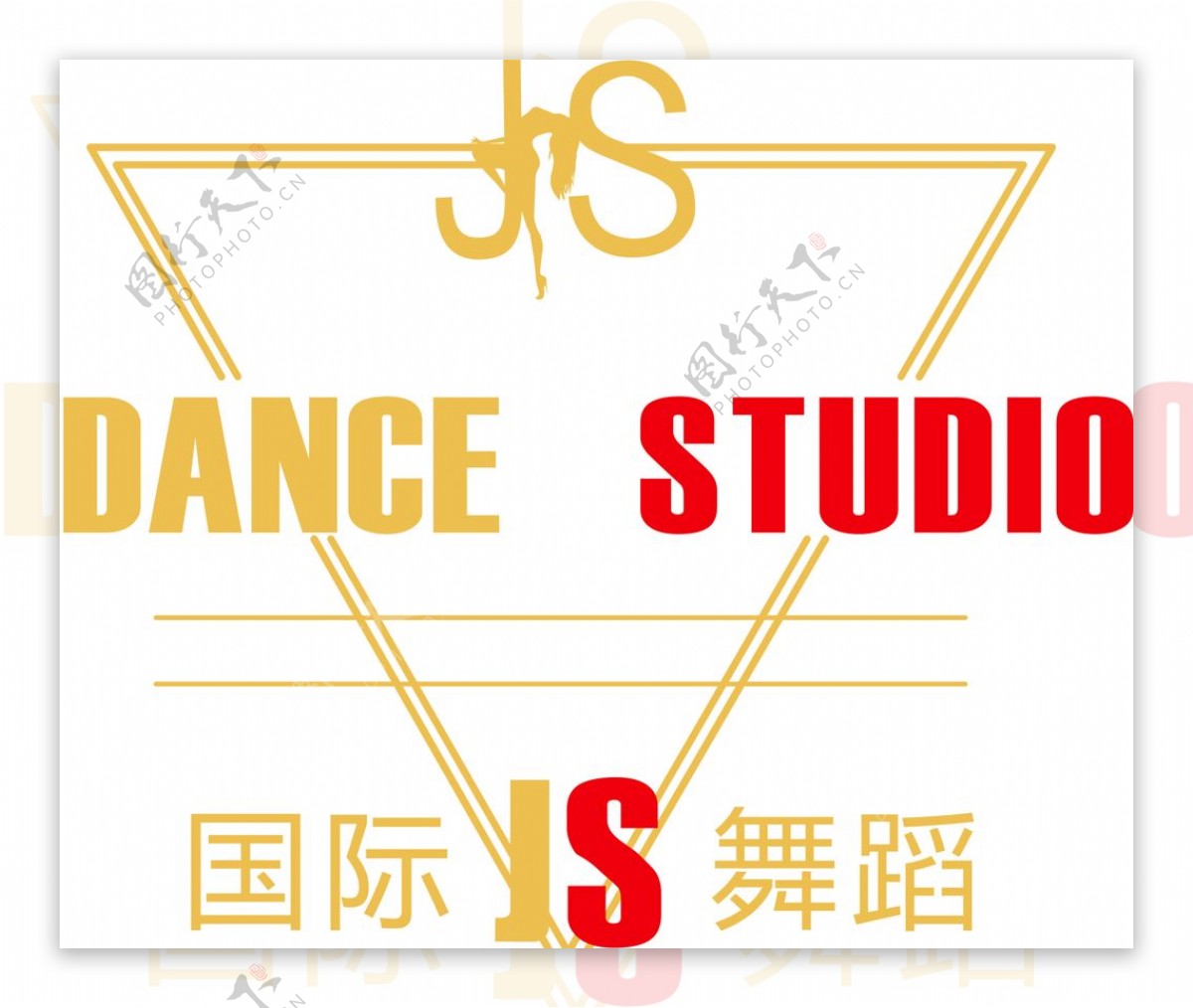 JS舞蹈logo标志