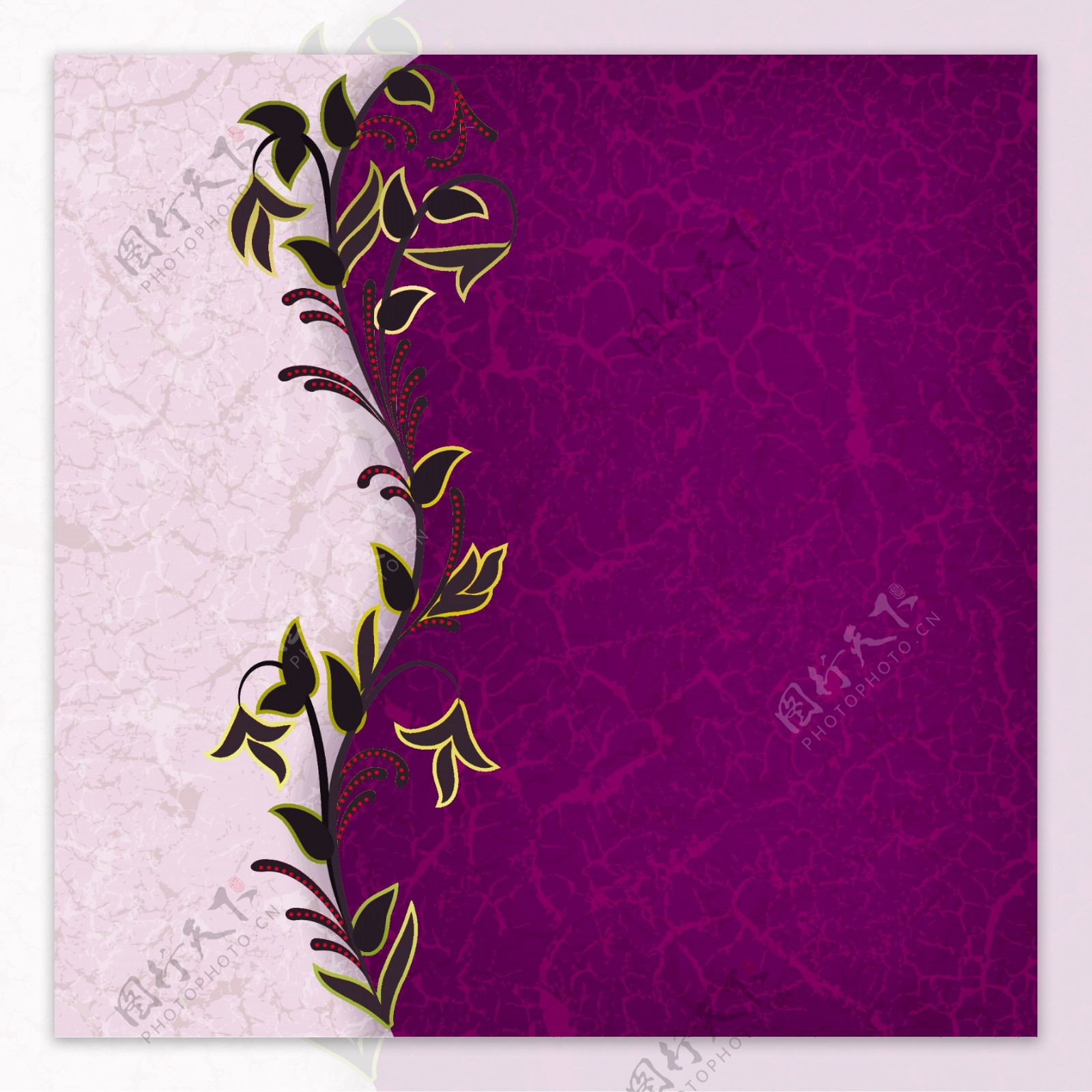 紫色纹理高档花纹宣传背景图