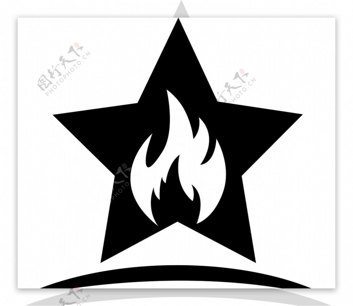 五星标识标志logo火