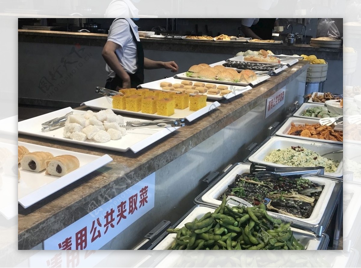 素食自助餐厅菜品