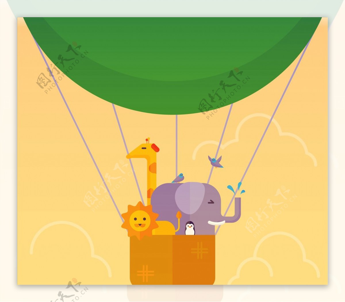 热气球动物