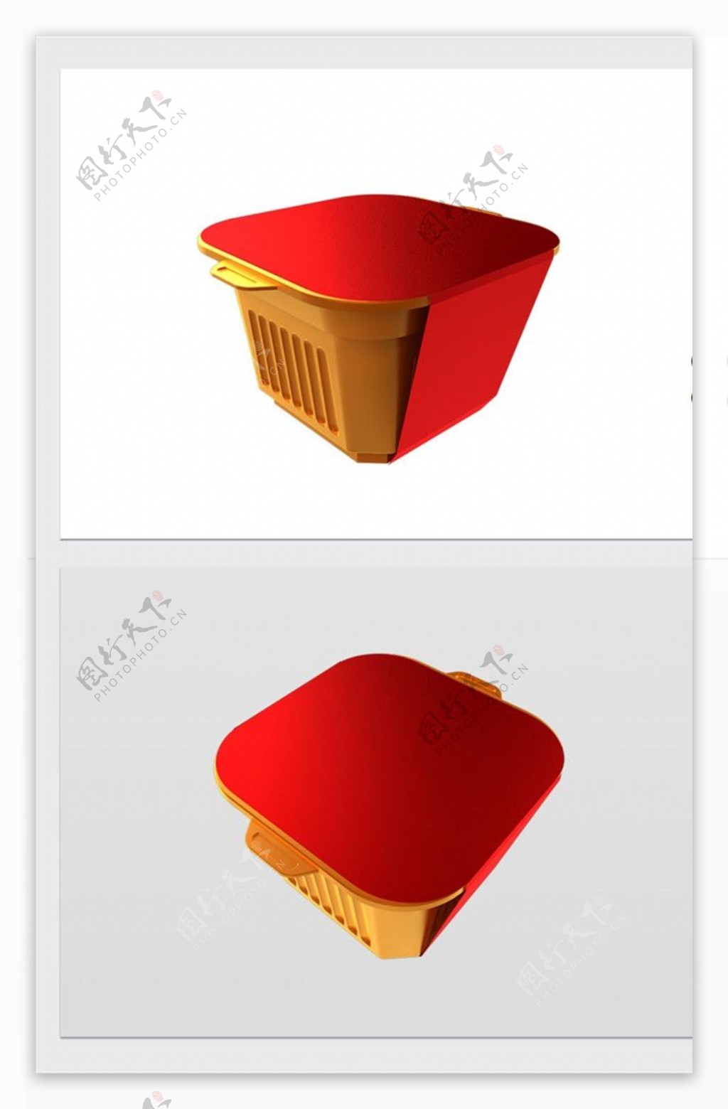 C4D饭盒模型图片