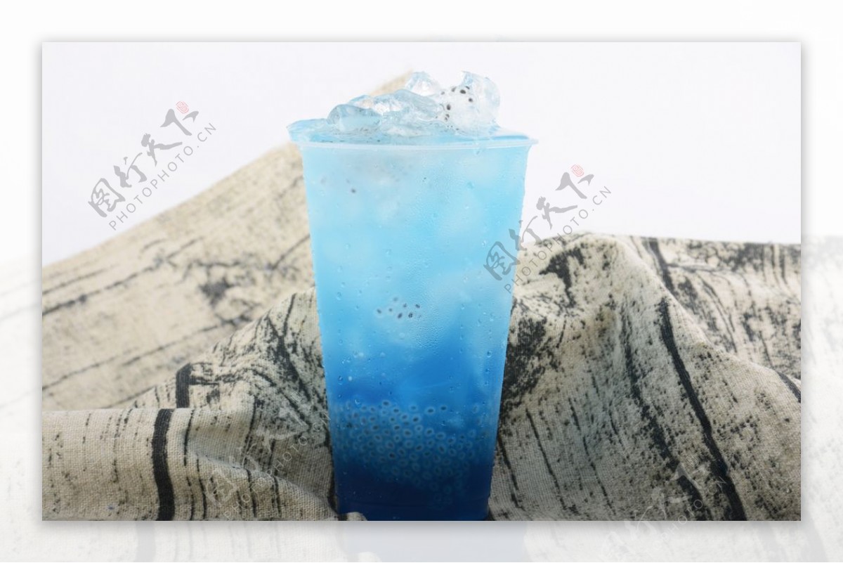 蓝色冷饮料图片素材-编号28724800-图行天下