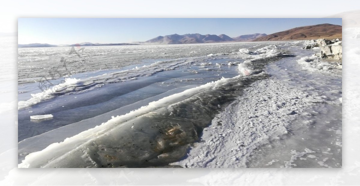 湖泊冰川风光图片