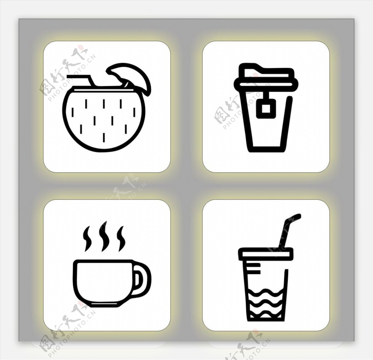 奶茶店小图标图片
