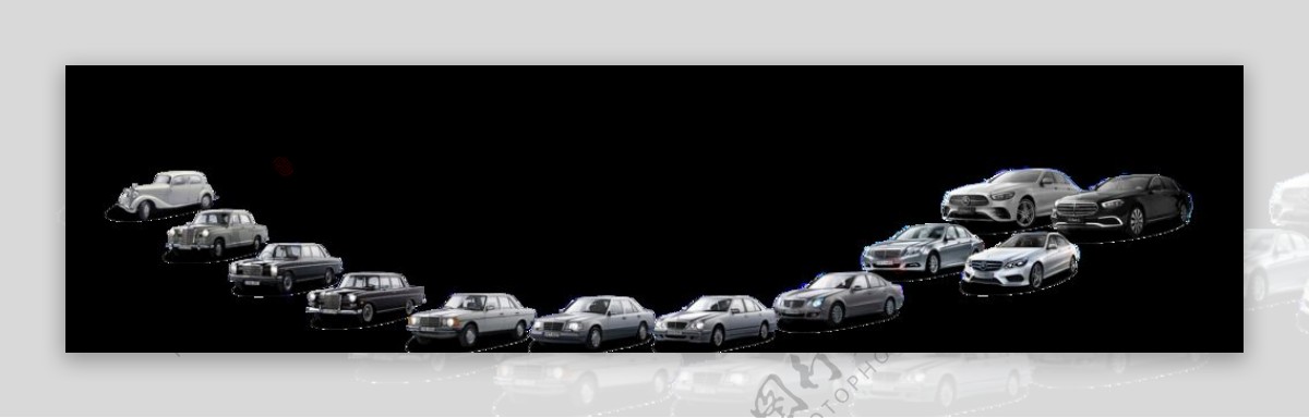 奔驰E级车十代车型车阵图图片