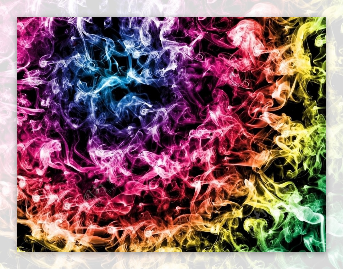 彩色烟雾图片